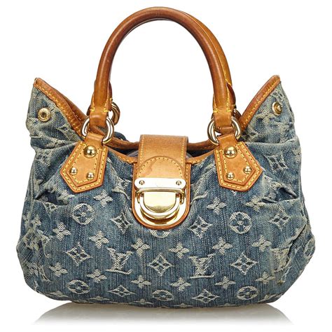 louis vuitton blue denim handbag|louis vuitton denim handbag collection.